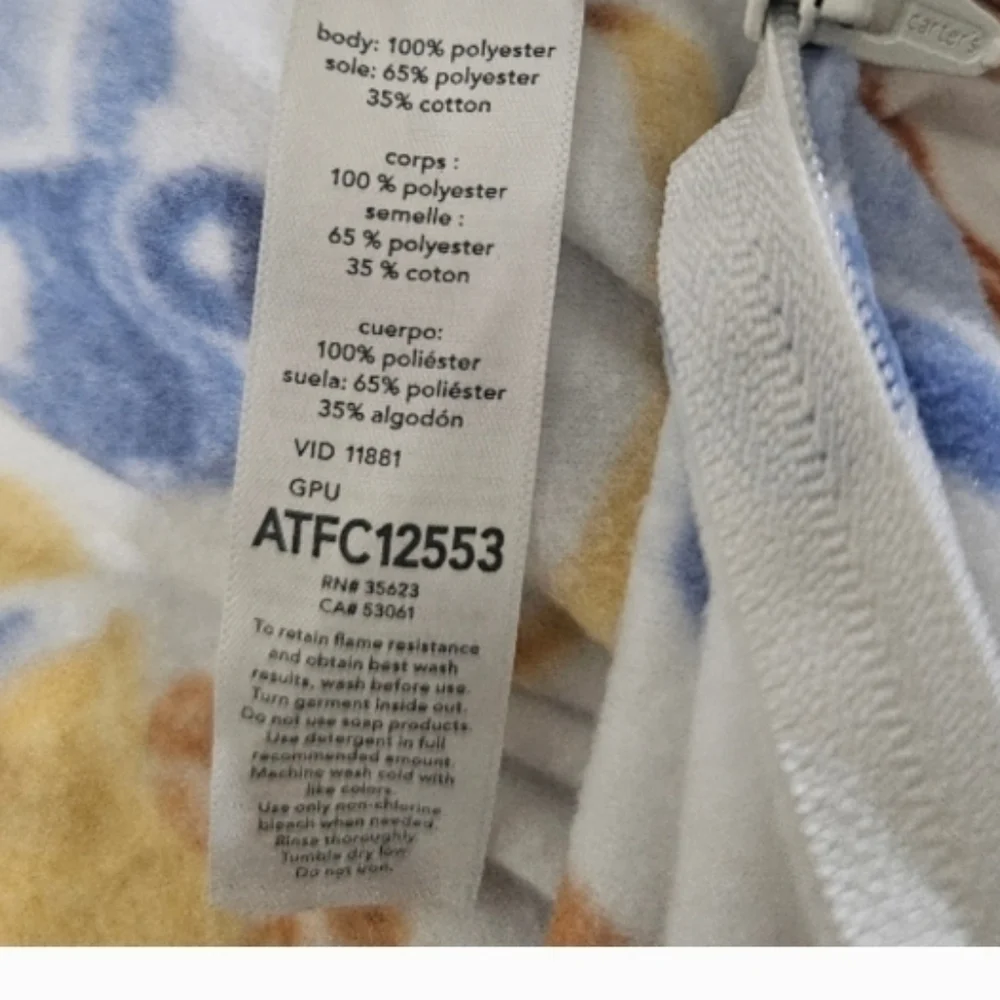 Carter's Just One You 2 Pack Toddler Boys' fleece Footed Pajamas